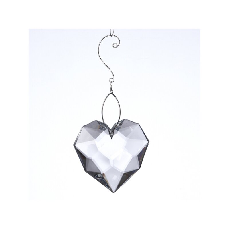 The Holiday Aisle® Acrylic Heart Holiday Shaped Ornament Wayfair